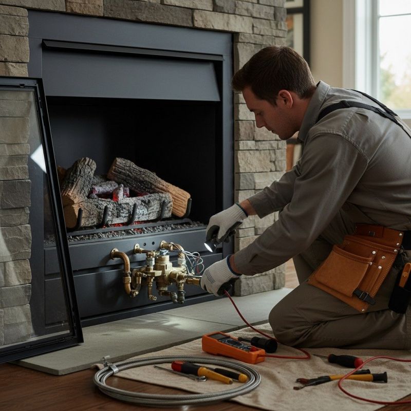 Local Electric Fireplace Installation pros at work
